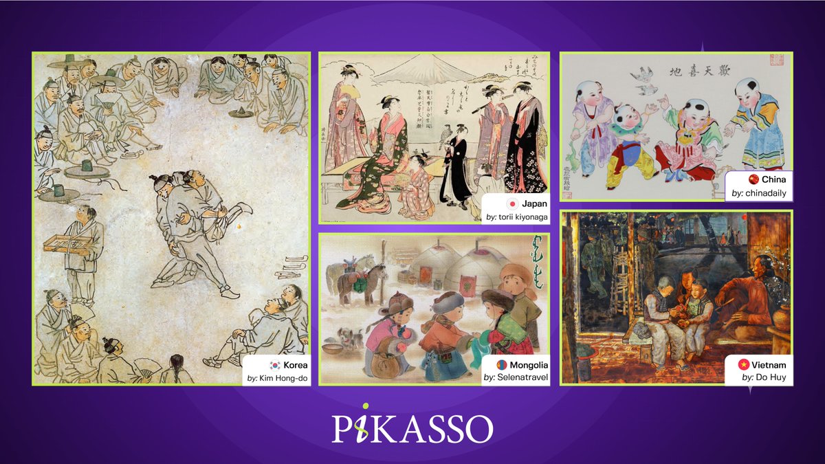 PikassoNFT's tweet photo. Only 3 days left until the 🧧 Lunar New Year!
Pikasso wishes our amazing community a happy year!
Let’s enjoy some Lunar New Year art from China, Japan, Korea, Mongolia and Vietnam, where the Lunar New Year is one of the biggest holidays every year. 
#nft #NewYear2023 https://t.co/vbmjOKX91p
