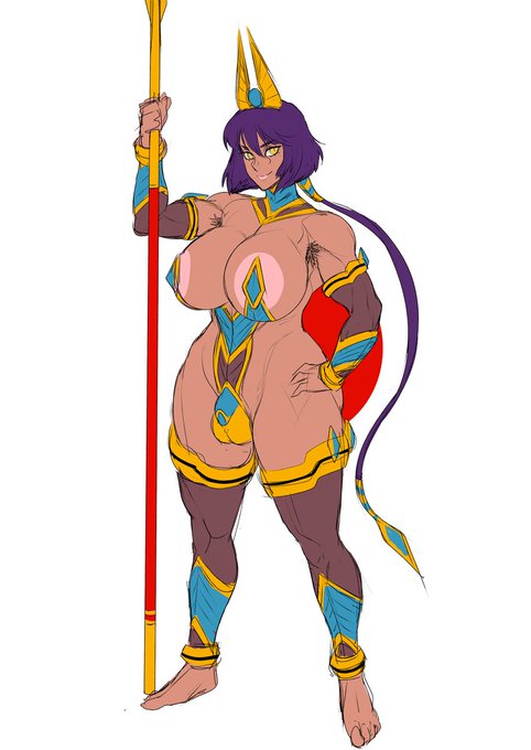 戦神バージョン2
少しはアジアンテイスト出たかな?
作画の負担が増えず、エジプト感が抑えられると良いかなと模索中です。 