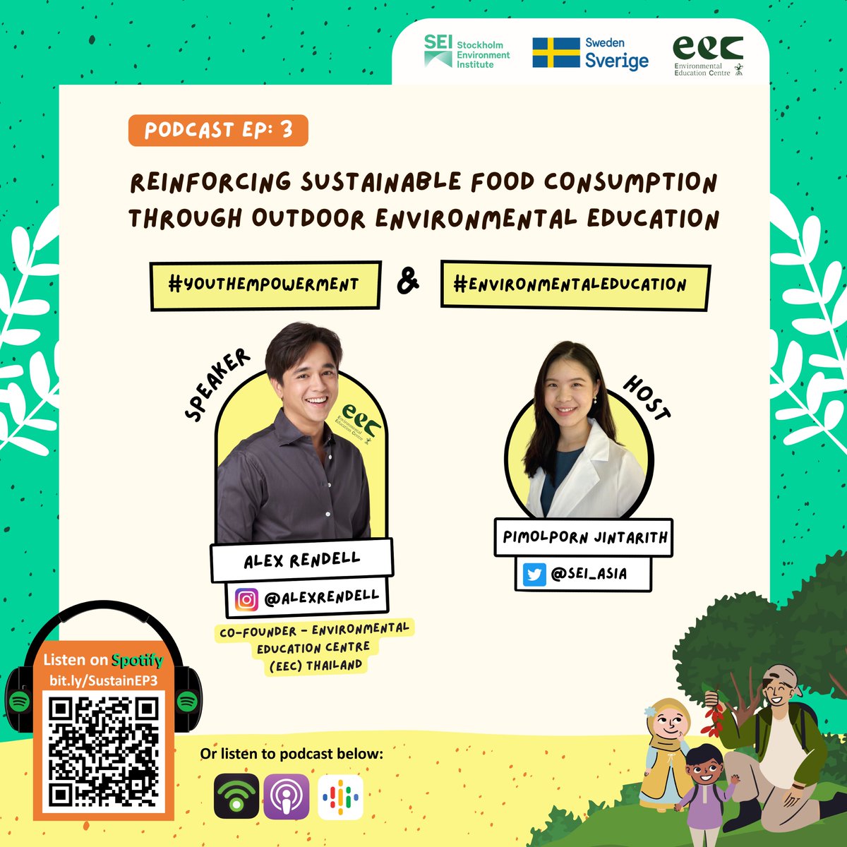 SEI_Asia's tweet photo. "Priority needs to be placed on providing appropriate learning tools &amp; a proper learning environment for children," says @AlexRendell22, founder of EEC Thailand. 

Learn about #OutdoorEducation for children &amp; #SustainableConsumption in this podcast: https://t.co/a420d7tOD4 https://t.co/1RD9azwHaA