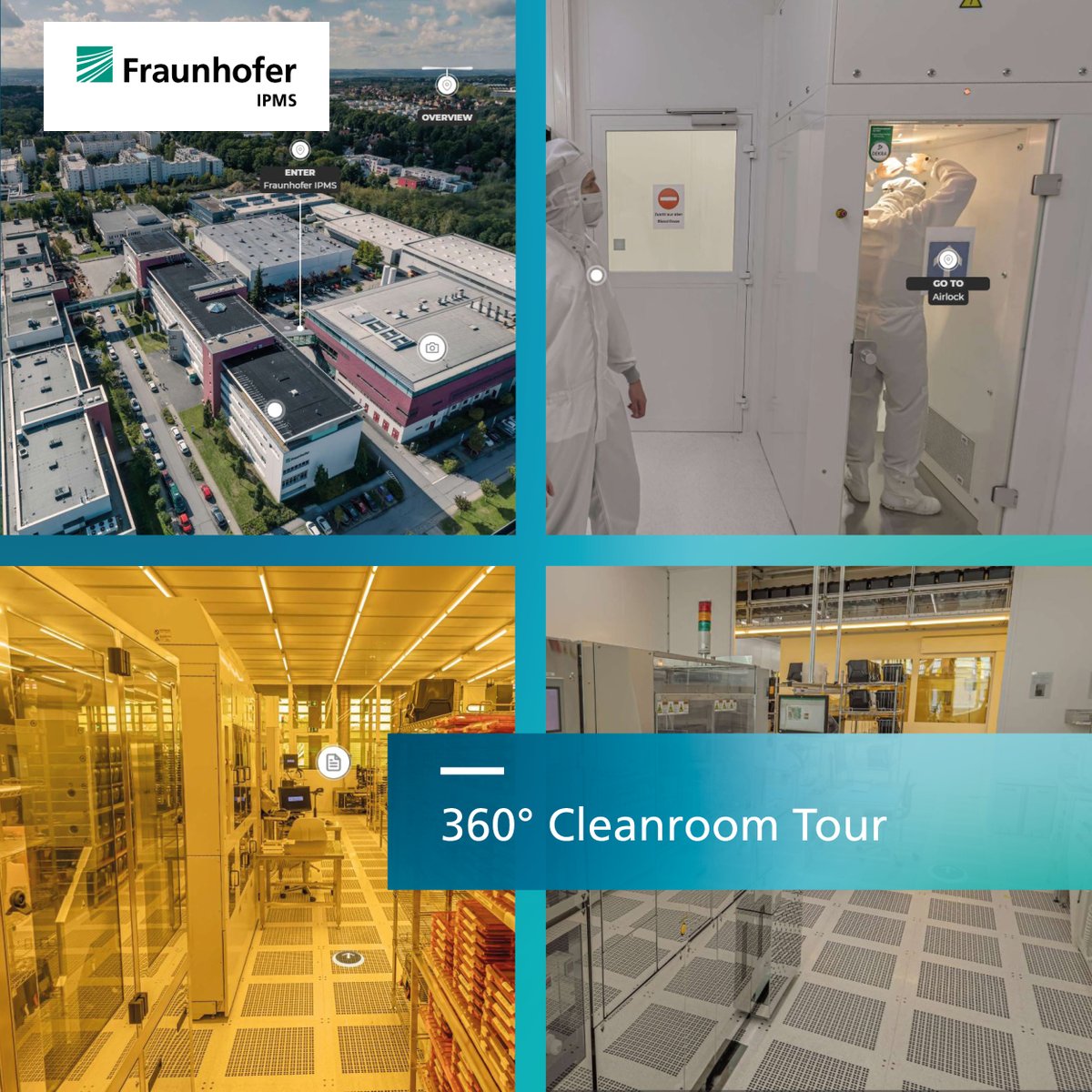 Have you always wanted to know what goes on in our 200mm #MEMS/MOEMS #cleanroom? We're working hard on a 360° tour with stadtkind360 which will make this possible! Stay tuned, we're hoping to be able to welcome you as visitors to the virtual #tour soon!🙌🏽🙂 #Fraunhofer