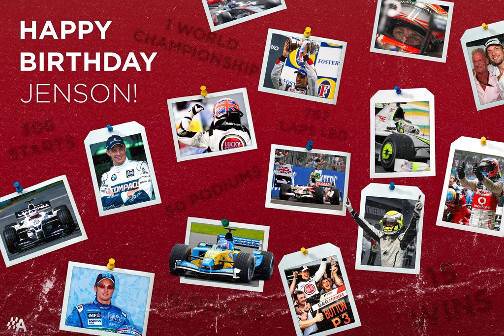 Happy 43rd birthday to 2009 F1 champion, Jenson Button Tell us your best Button memories in the comments 