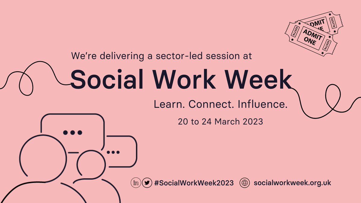 Our session on social work in schools is on Thursday 23 March at 11am.