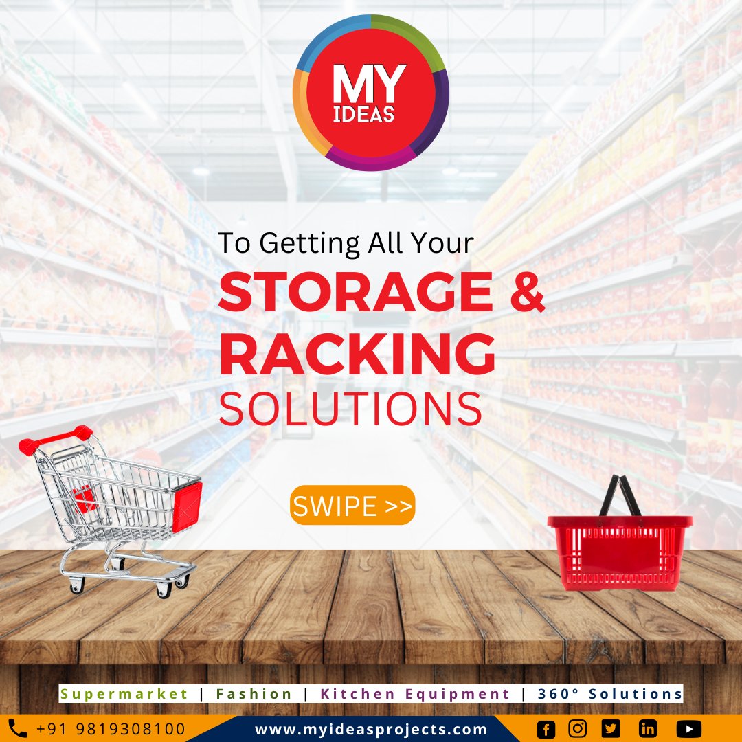jay_myideas's tweet photo. To Getting all tour Storage &amp; Racking Solutions Like Retail Storage Racks &amp; Industrial Heavy Storage Racks Contact us..
#Myideas #myideasprojects #myideasventures #supermarket #retailstore #racking #solutions #superbazaar #grocerystore #palletracks #displayracks #easyday #24seven https://t.co/EAmnO2LKI7