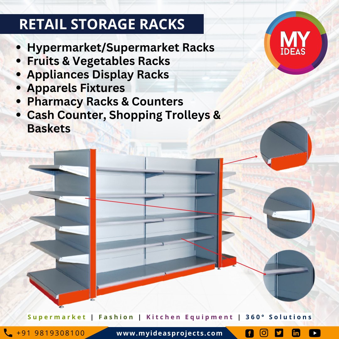 jay_myideas's tweet photo. To Getting all tour Storage &amp; Racking Solutions Like Retail Storage Racks &amp; Industrial Heavy Storage Racks Contact us..
#Myideas #myideasprojects #myideasventures #supermarket #retailstore #racking #solutions #superbazaar #grocerystore #palletracks #displayracks #easyday #24seven https://t.co/EAmnO2LKI7