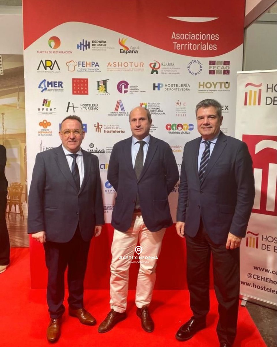 #CetexInforma 🗞️ Manuel Mª Moreno Enríquez, Presidente de <a href="/CETEXOficial/">Confederación Empresas de Turismo de Extremadura</a>, junto al Presidente y el Secretario General de <a href="/CEHEhosteleria/">Hostelería de España</a> ayer en <a href="/fitur_madrid/">FITUR</a>.
#representatividadsectorial #fitur2023