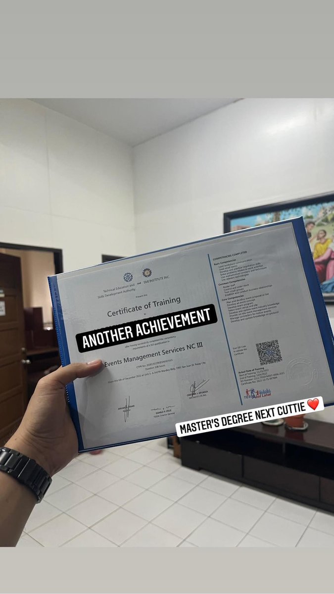 Alpedro0204's tweet photo. Another achievement! 
Master’s degree next cuttie ❤️ https://t.co/IH5kBCMtBZ