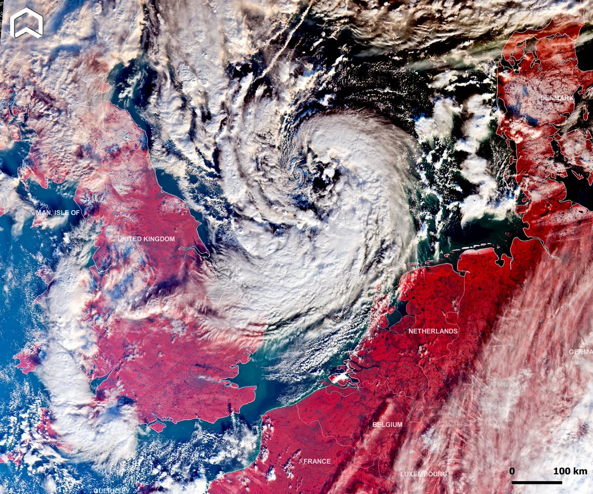 PlatformAdam's tweet image. Awesome #polarlow captured on Jan. 18th by #Copernicus #Sentinel3 false colors between #UnitedKingdom and #Netherland. It will brings rain and heavy #snow. #weather 
@Giulio_Firenze