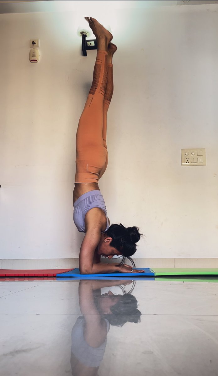 Doing fewer things but doing them well🌸 #forearmstand #thursdayvibes