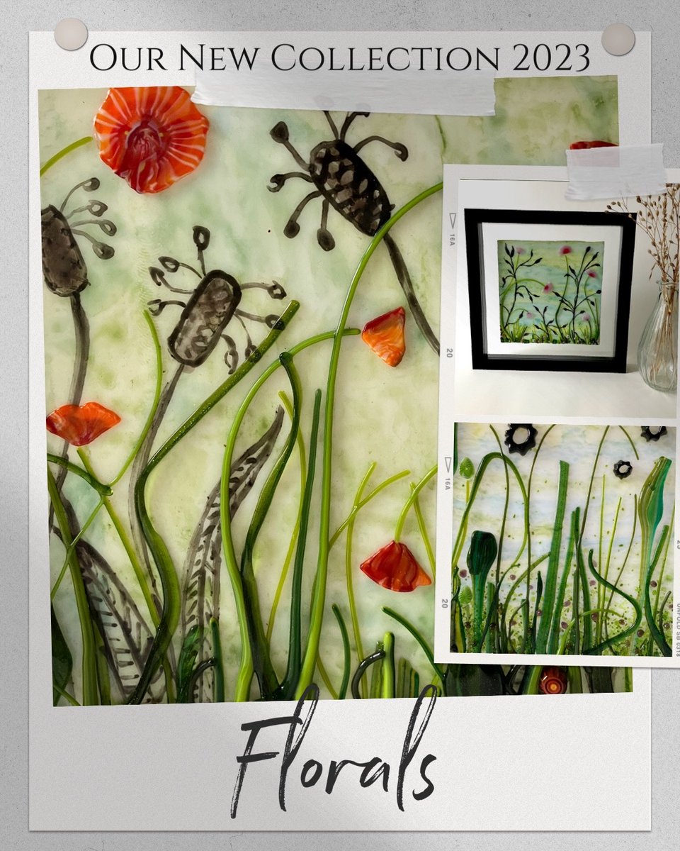 MeetsJulie's tweet photo. Our latest glass collection, depicting hand painted wild grasses with a water colour painted back ground. Using glass embellishments on the surface layer. Inspired by our love of wild plants. #handmadeindevon #ccdirectory #glass #artisan #botanical #wildflowers https://t.co/xLB0G9H3E8