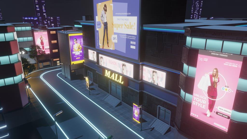 Shopping Mall In Metaverse 🏬🛍️
.
.
The Metaverse offers new opportunities when it comes to product placement. By setting up shop or even setting up your products in the Metaverse, it puts your brand in front of your ideal customers — who may then check out your physical store.
