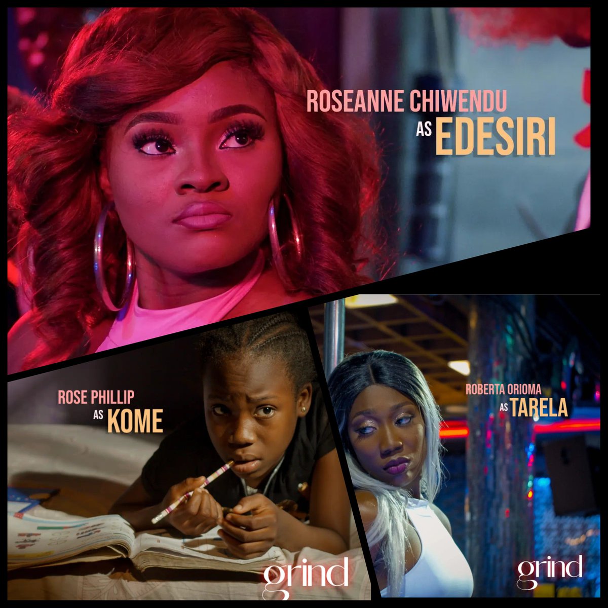 grind_theseries's tweet photo. ONE DAY TO GO💃💃💃🔥🔥🔥
Serving faces Thursday from your soon-to-be TV favs on GRIND😍😉😁
@grind_theseries
Hitting the airwaves on January 20, 2023. Showing exclusively on @primevideonaija 🔥💃
#grind #grindiscoming #january20 #primevideonaija #lagos #Nigeria https://t.co/8ppofHh5vN