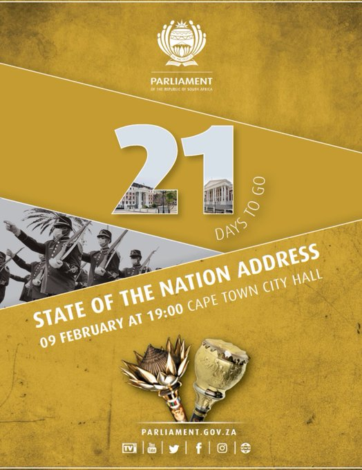 The State of the Nation Address, is an address to the nation by the President of the Republic of South Africa. This year President Cyril Ramaphosa will deliver on Thursday, 9 February 2023 at 19:00. #SONA2023