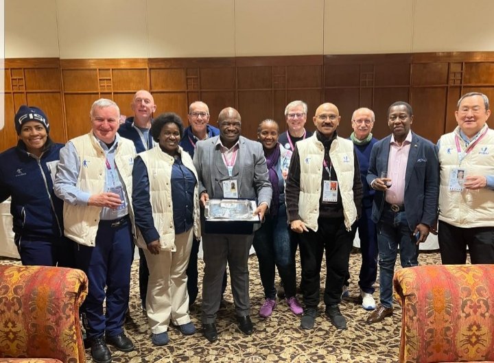 FASU Immediate Past President Dr. Malumbete Ralethe received a Honorary Member Award from @FISU .This was presented by the Acting FISU President @LeonzEder ,& the Secretary General, @FISU_SG_CEO at Crowne Plaza Hotel in Lake Placid, NewYork, USA.

#WeAreAfrica
#NousSommesLAfrique