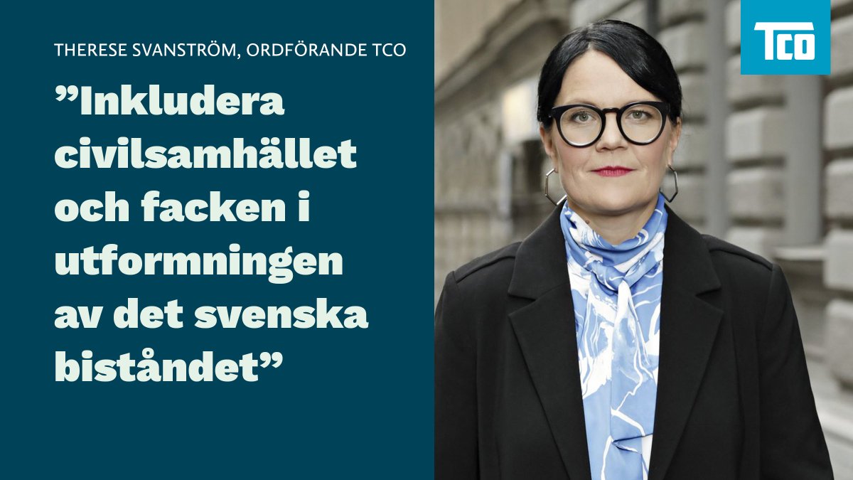 TCO (@tcosverige) on Twitter photo I stora delar av världen är demokratin på tillbakagång. I det läget är det fel att sänka ambitionerna i biståndspolitiken. <a href="/TCOSverige/">TCO</a> <a href="/LOSverige/">LO Sverige</a> <a href="/Akademikerna/">Saco</a> uppmanar minister <a href="/JohanForssell/">Johan Forssell</a> att inkludera facken i dialog om effektivt bistånd.
👉 bit.ly/3ZLsi4o I stora delar av världen är demokratin på tillbakagång. I det läget är det fel att sänka ambitionerna i biståndspolitiken. <a href="/TCOSverige/">TCO</a> <a href="/LOSverige/">LO Sverige</a> <a href="/Akademikerna/">Saco</a> uppmanar minister <a href="/JohanForssell/">Johan Forssell</a> att inkludera facken i dialog om effektivt bistånd.
👉 bit.ly/3ZLsi4o