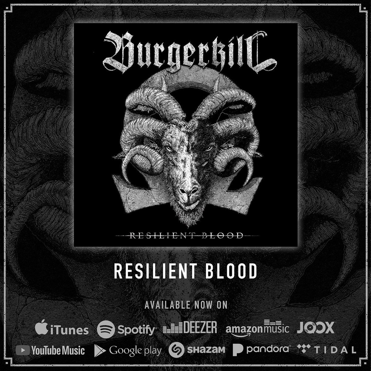 burgerkill's tweet photo. Begundal! 
‘Resilient Blood’ is now available on your favorite music streaming platforms. 
Maximum volume is a must, let’s go🤘🏻
#burgerkill 
#begundal 
#resilientblood 
#bkhcrecords https://t.co/LITugR6A8v