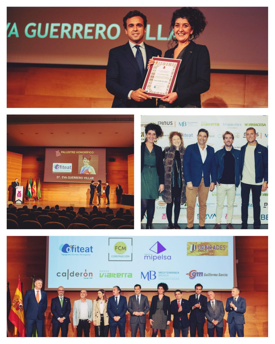 El 12 de enero tuvo lugar la entrega de los PALUSTRES DE ORO concedidos por <a href="/acpjaen/">ACPJaén</a>. 

En Ofiteat estamos de enhorabuena, porque nuestra CEO LATAM Eva María Guerrero Villar fue galardonada con uno de los palustres de oro honoríficos. 

#Ofiteat #Topografia #Drones #Termografia