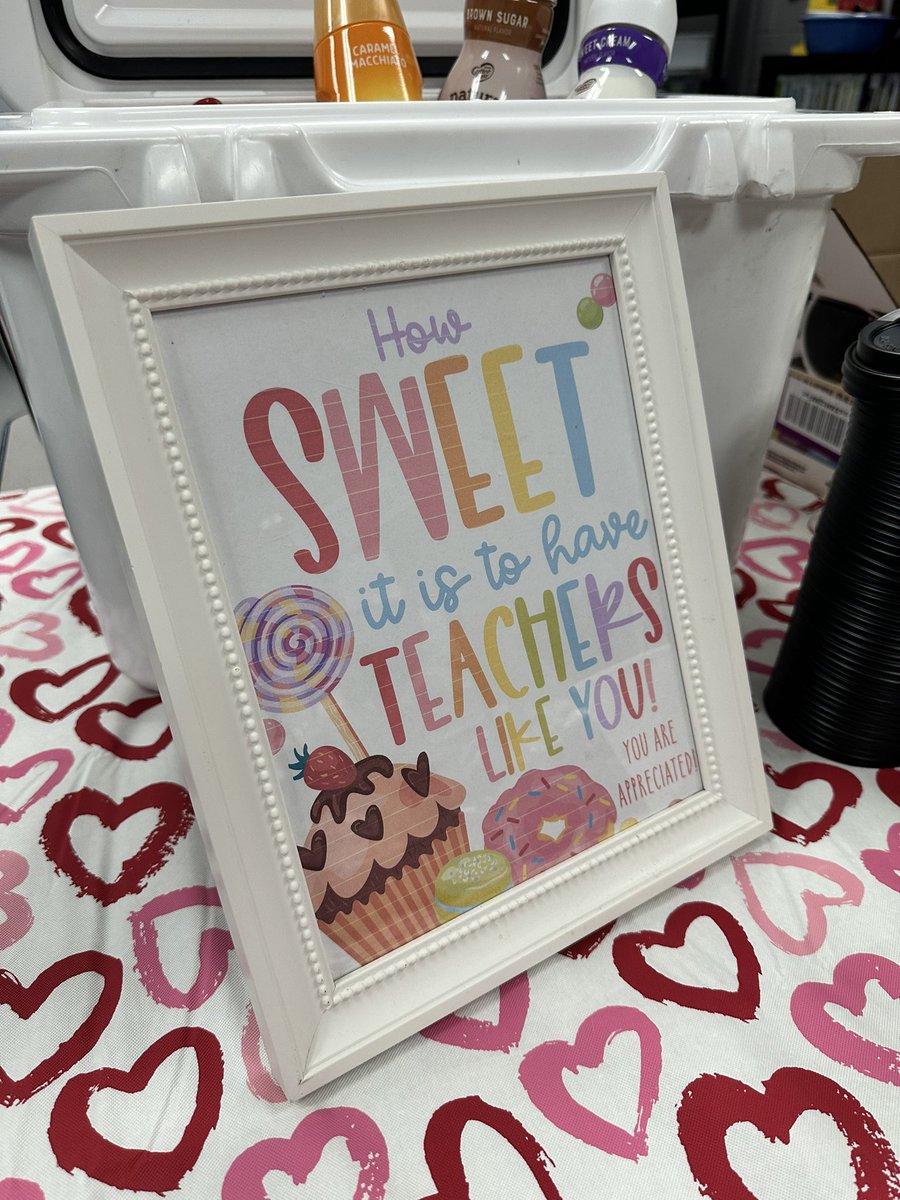 Mrs_Sarah_Kirby's tweet photo. Thank you to our sweet PTO for the yummy surprise treats today! You spoil us! 🥰💗 #jces #olsd #teacherlove https://t.co/UDjlgDVbXK