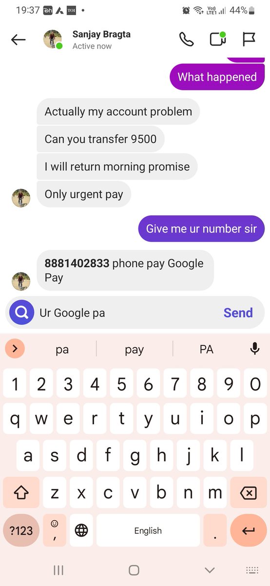 viveksemiliye's tweet photo. Hello @noidapolice @dgpup @Uppolice . This guy is trying scam me. Here is his details. His number and his fake id. Please take action as soon as possible
#SCAM #fraud #CyberSecurity #bankhack https://t.co/VdZBGQJvob