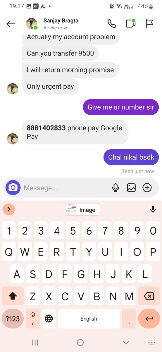 viveksemiliye's tweet photo. Hello @noidapolice @dgpup @Uppolice . This guy is trying scam me. Here is his details. His number and his fake id. Please take action as soon as possible
#SCAM #fraud #CyberSecurity #bankhack https://t.co/VdZBGQJvob