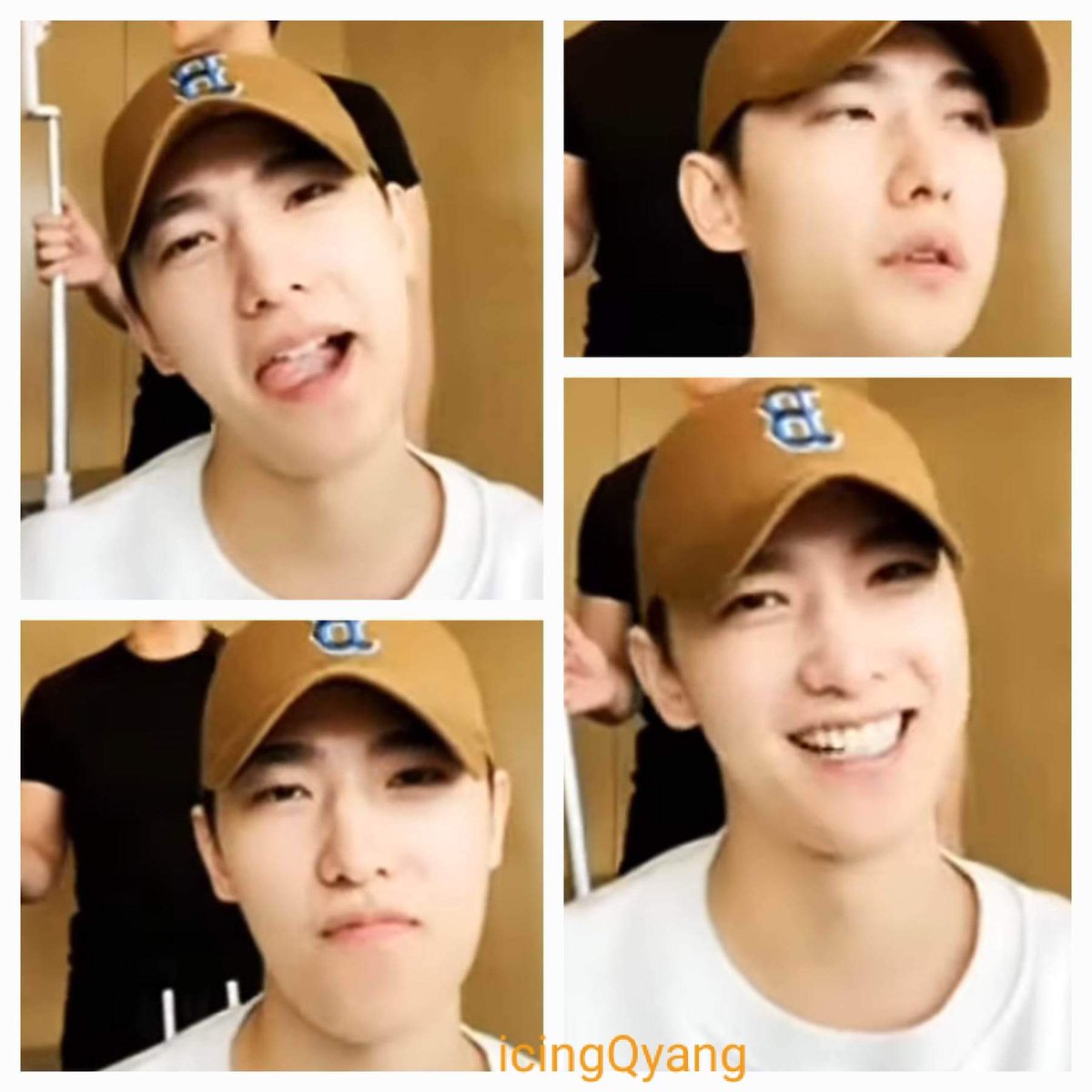 icingquinyang2's tweet photo. Then there's the goofy funky #adorkable #comedicside of #YangYang杨洋 who enjoys making faces during his Livestream promoting his latest series. #cutenessoverload https://t.co/TeOh56ja9D