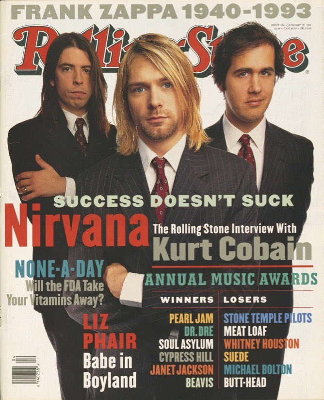 angiemartoccio's tweet photo. Went to Malibu to hang out with my favorite band, who replicated the photo of my other favorite band. Here’s Boygenius on the cover of Rolling Stone 🦷 

https://t.co/dEP9lLvW0H https://t.co/uw2veLAtTQ