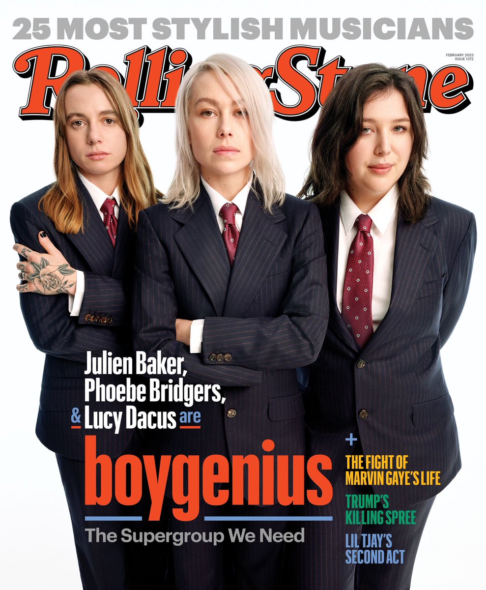 angiemartoccio's tweet photo. Went to Malibu to hang out with my favorite band, who replicated the photo of my other favorite band. Here’s Boygenius on the cover of Rolling Stone 🦷 

https://t.co/dEP9lLvW0H https://t.co/uw2veLAtTQ