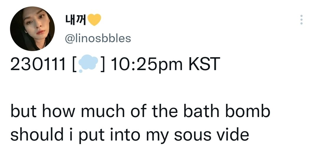 @linosbbles what is 'sous vide'?;;;
i know it's meaning only in cooking ㅠㅠ
but—
i dunnoㅠㅠ