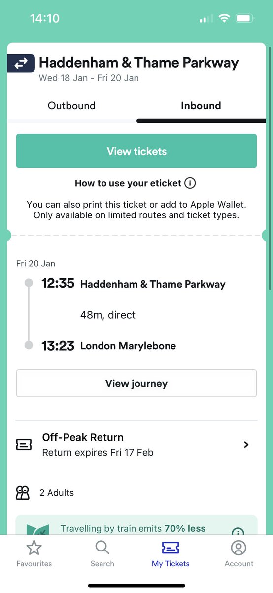 laurengreene2's tweet photo. @thetrainline hi there, I have an off-peak return booked back to London tomorrow and I was wondering if I could travel back today for no additional cost? It says I can change date and time of my return journey but I can’t see how to do this - will my ticket just still valid? https://t.co/HrfEElJ2t4