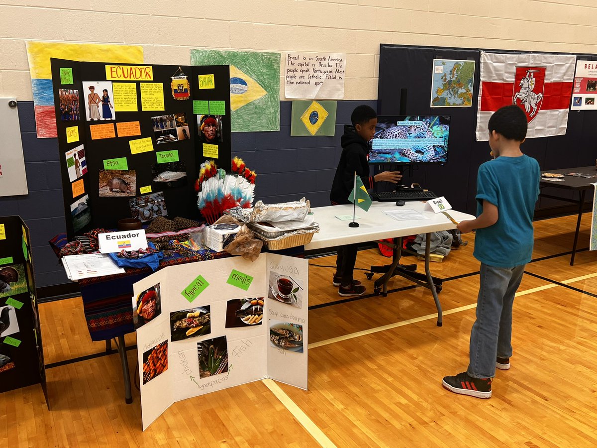 PLES_Cardinal's tweet photo. Multicultural Day- student created projects on display. https://t.co/5YE3tH0Kzg