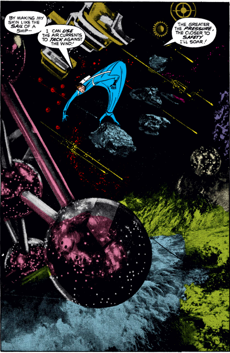 MarvelADay's tweet photo. #MarvelADay #FF110 An attempt to recreate those wonderful @KirbyKrackleArt photo-collages depicting the Negative Zone. This one does a great job depicting the size and scale of the place. - VA https://t.co/Xf5KiuQ97V