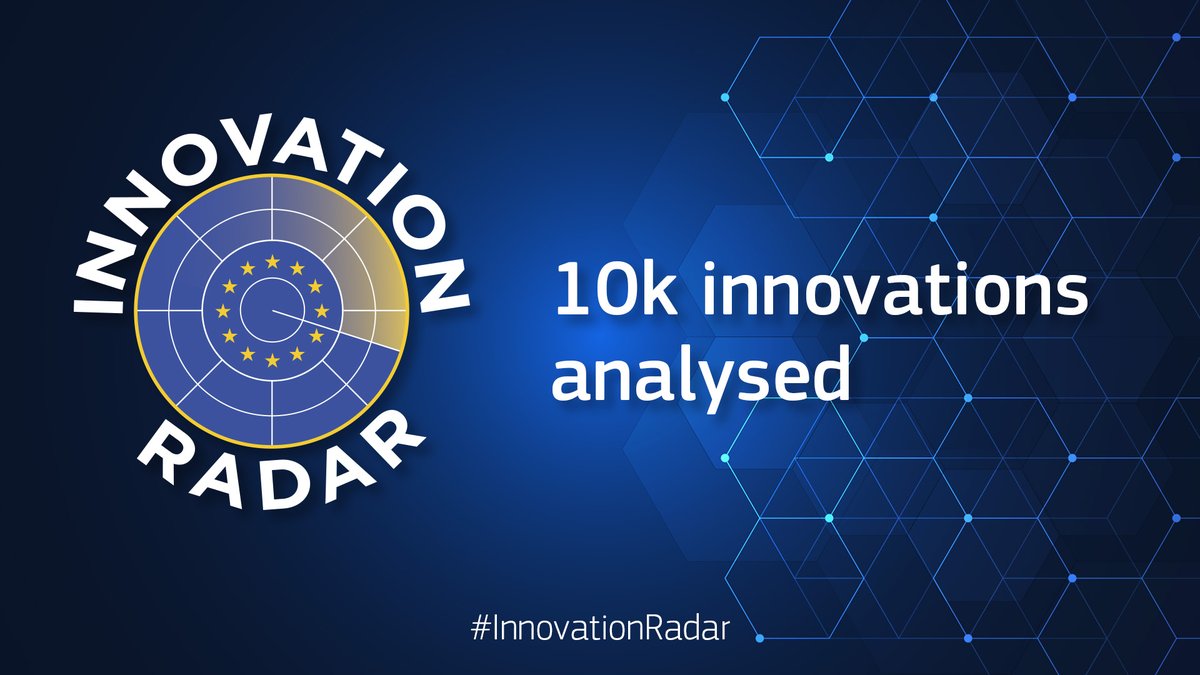 Breaking📢: #InnovationRadar, the European Commission’s repository of innovations with market potential, hits the 10.000 milestone! 
Discover great EU-funded Innovations at Innoradar.eu. We are not stopping here! 🇪🇺
More info on this milestone: bit.ly/3iMEm4I