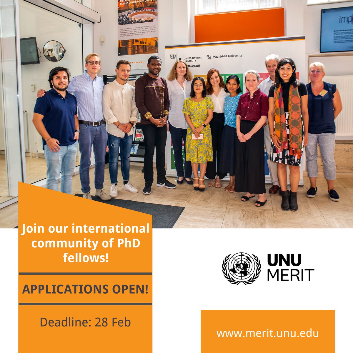 𝗣𝗵𝗗 𝗮𝗽𝗽𝗹𝗶𝗰𝗮𝘁𝗶𝗼𝗻 𝗰𝗮𝗹𝗹 2023 𝗶𝘀 𝗼𝗽𝗲𝗻!🥳

Every year, our PhD programme on Innovation, Governance and Sustainable Development receives brilliant students from all over the world. You can be the next!🙌🏽

📅Deadline: 28 Feb✍🏽
Apply here👇🏽
ow.ly/niz250MuWXl