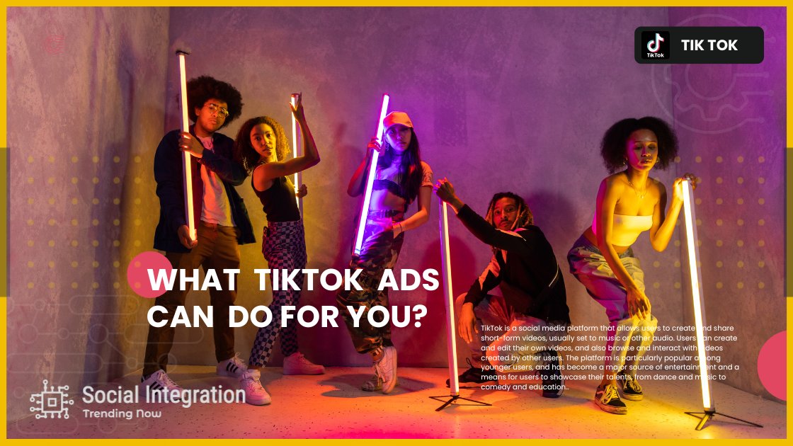 What TikTok #Ads can do for you?

#TikTok is a #socialmedia #platform that allows #users to #create and #share #shortform #videos set to #music or other #audio.

bit.ly/3wbgdbg 

#socialintegration #trendingnow #socialmedia #websitetraffic #advertising #brandloyalty