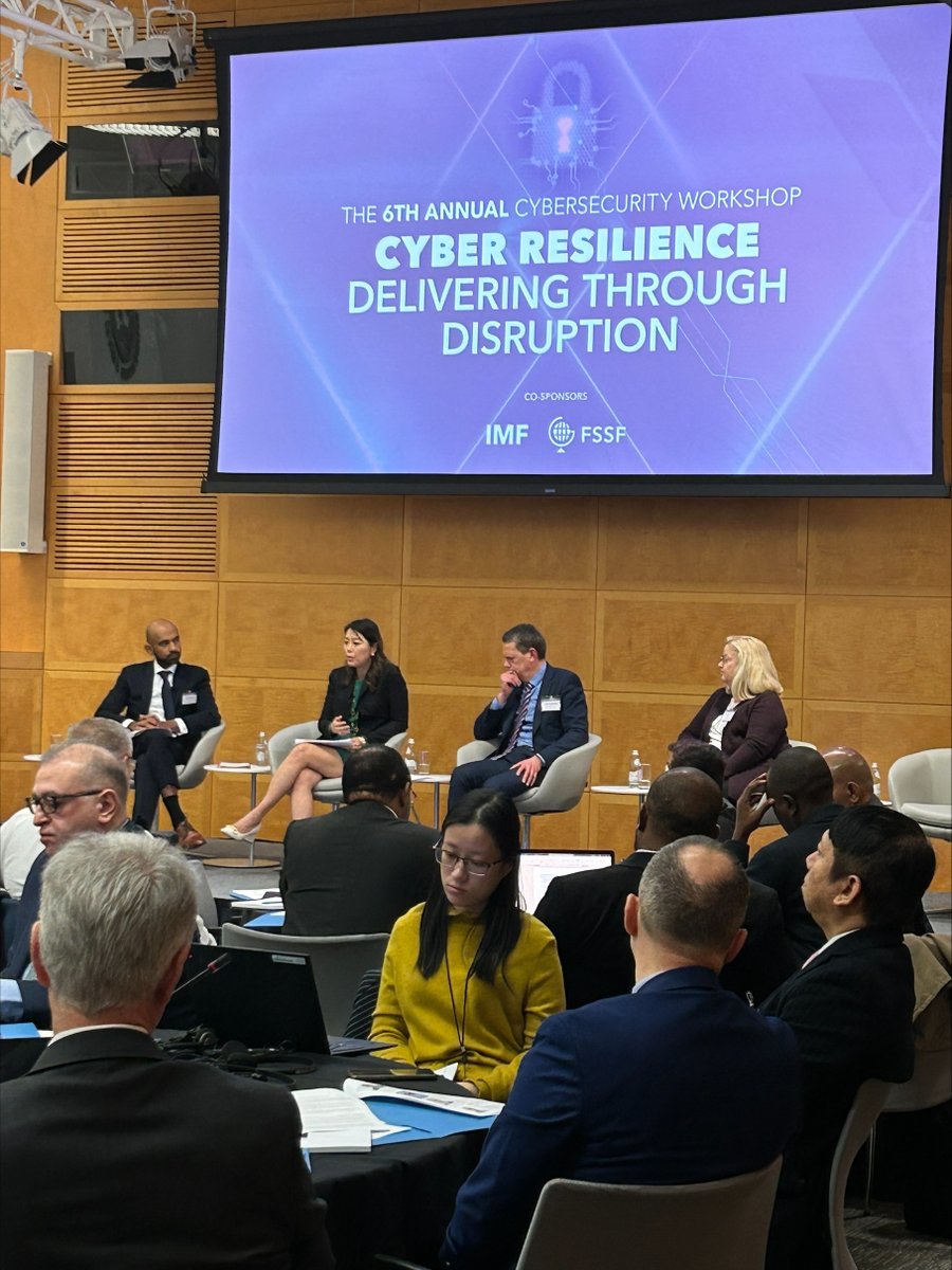 imfcapdev's tweet photo. Global participants representing 66 countries visit the IMF to discuss "Cyber Resilience—Delivering through Disruption" in 6th Annual Cybersecurity Workshop, made possible through #IMFPartners support. #IMFCapDev https://t.co/7tOPWQGETP