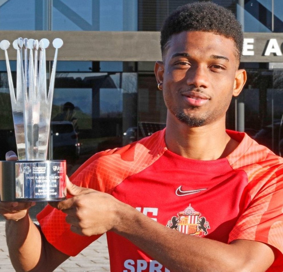 🚨🇨🇮 OFFICIAL: 

Amad is Sunderland's Player of the Month for December 🏆