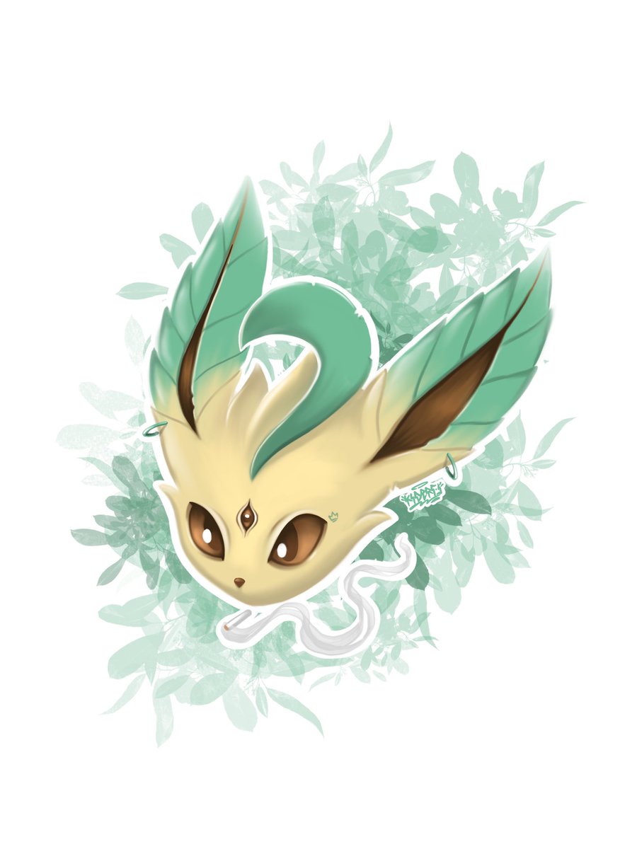 CarlosKidero's tweet photo. Leafeon 🍃 #pokemon #fanart https://t.co/3o7Iwh8utT