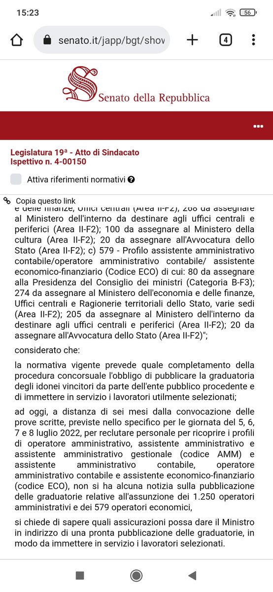<a href="/Paolo_Zangrillo/">Paolo Zangrillo</a> <a href="/Italpress/">Agenzia di Stampa ITALPRESS</a> Dopo più di 6 MESI dalla data delle prove, ancora non sono state pubblicate le graduatorie.È VERGOGNOSO.non voglio tirare in ballo poi i tempi Biblici per definire i Fabbisogni di Personale, gli Scorrimenti di Graduatoria, come anche i tempi per la Presa in Servizio...INTERVENGA