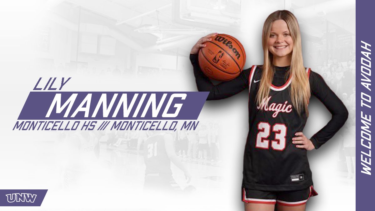 unwwbb's tweet photo. Please help us welcome Lily Manning from Monticello High School in Monticello, Minnesota as the first member of our 2023 recruiting class!

#AVODAH https://t.co/UX6ap2gfdX