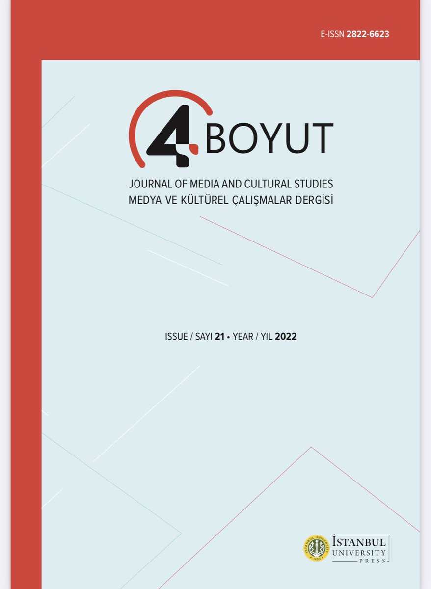 iuiletisimf's tweet photo. 📌 Fakültemizin hakemli akademik dergilerinden “4. Boyut; Medya ve Kültürel Çalışmalar” dergisinin yeni sayısı yayınlandı.

Tüm yazarlarımızı tebrik ediyor, dergiye emek veren hocalarımıza teşekkür ediyoruz. 

https://t.co/7P8PV0t0pk https://t.co/B2Bml6ugoC