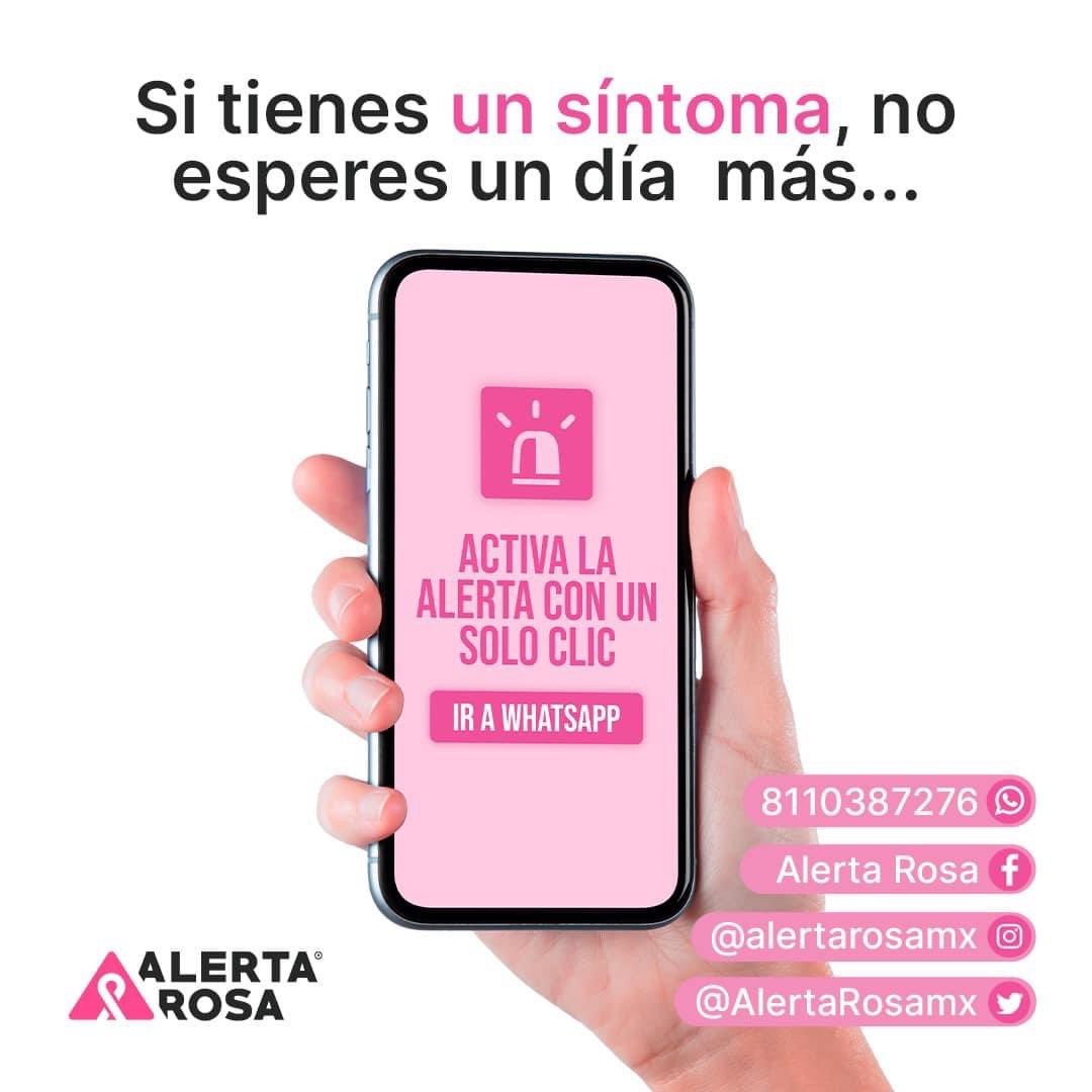 AlertaRosamx's tweet photo. 🚨 Activa alerta rosa 🚨

Ponte en contacto con nosotros en cualquiera de nuestras redes sociales.
🚨 Para una mejor comunicación y atención inmediata manda un WhatsApp al 8110387276 o da clic en el siguiente link https://t.co/Q7LVEgk8s7 🙌🙌

#DetectaLlamaActúa #NoEstásSola https://t.co/OJ6nM5OiKk