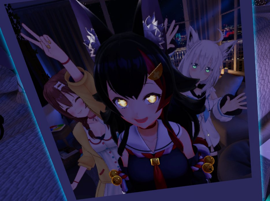 Reichisan's tweet photo. thank you for making my 2023 better ily homies
i forgot how cool playing vrchat with friends is!
 @BlackquillC @alphazerovt @MrowA21 https://t.co/ALokAligEZ