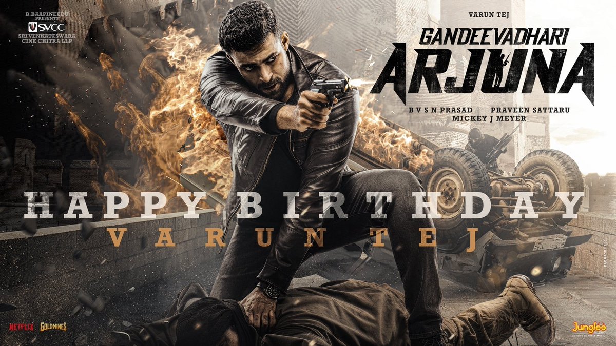 Crazy4South's tweet photo. Here's the Title & First Look Motion Poster of
Mega Prince @IAmVarunTej's #VT12 - #GandeevadhariArjuna 🔥
- https://t.co/6XgkOYRApM
Exciting Updates rolling out soon 💥💥
#HBDVarunTej ❤️🔥 https://t.co/djUisXXxyp