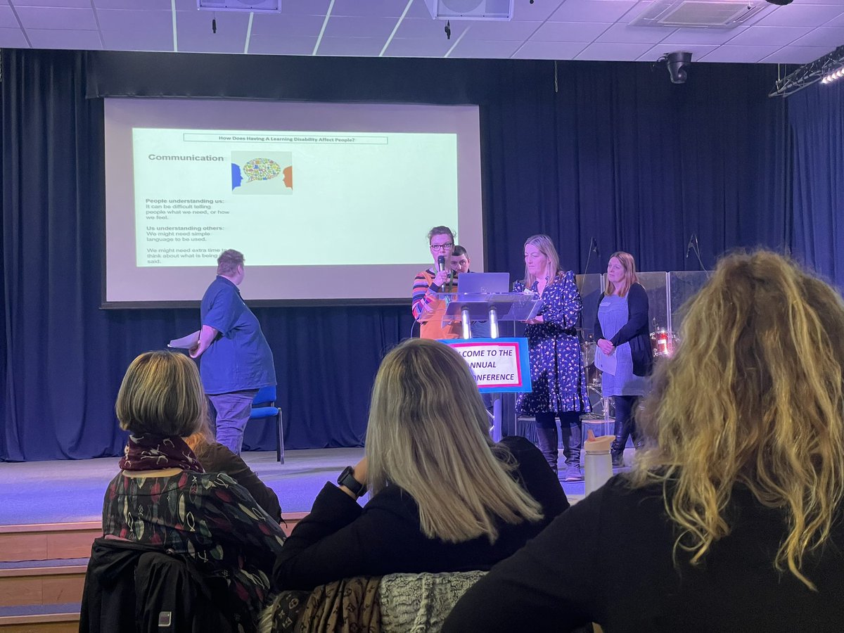 Wonderful time at the AHP conference in Stoke with the Broom Street community learning disability team (CLDT) I’m proud to be a part of this team for my placement 💙 here are two OTs Helen and Liz, and 3 of the experts by experience @CombinedNHS