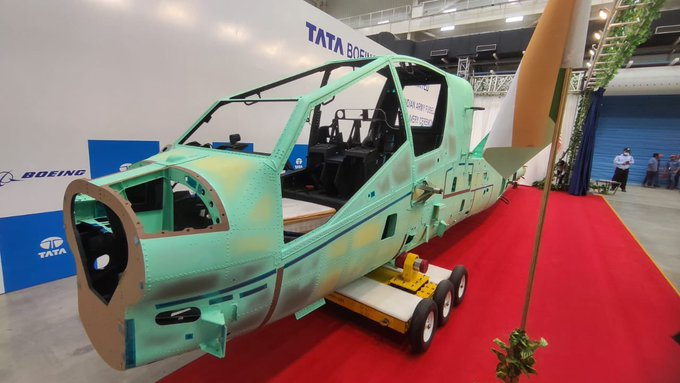 Defence_United_'s tweet image. Tata Boeing Aerospace Limited (#TBAL) has delivered the first fuselage of six AH-64E #Apache attack helicopters ordered by the #IndianArmy from its facility in Hyderabad.