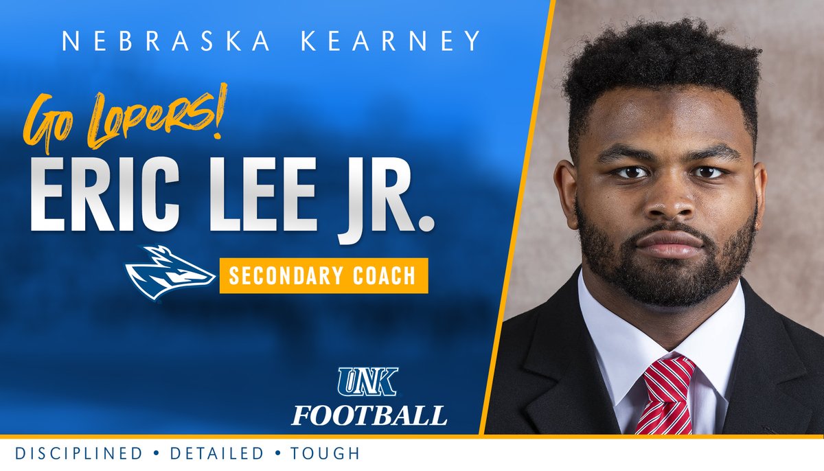 UNK Athletics (@unk_athletics) on Twitter photo A former 'Husker DB to help coach the <a href="/UNK_Football/">UNK Football</a> secondary ... Welcome Coach Lee!! #DDT #LopesUp lopers.com/news/2023/1/19… A former 'Husker DB to help coach the <a href="/UNK_Football/">UNK Football</a> secondary ... Welcome Coach Lee!! #DDT #LopesUp lopers.com/news/2023/1/19…