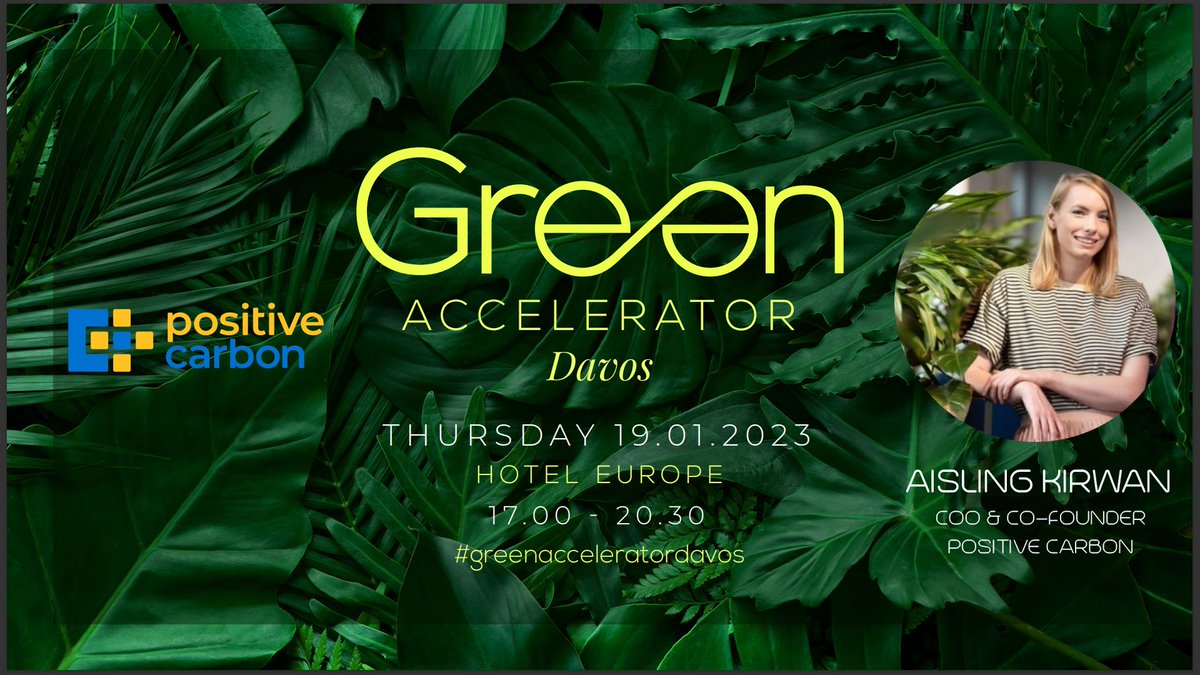 Our very own Aisling Kirwan will be speaking at the #greenacceleratordavos in the next few hours at the World Economic Forum! Highlighting how the kitchen of the future is pivotal to the #decarbonisation of the food industry and the creation of a sustainable food system!