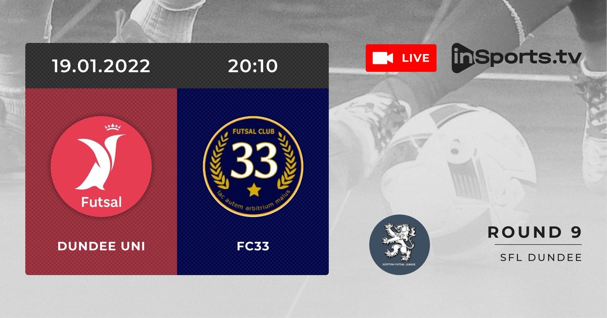 UoDFutsal's tweet photo. Join us on our first ever game being streamed live on this link https://t.co/AG5uzw8niZ at 8:10pm. We will be playing against FC33 and todays game will be free to watch https://t.co/LD9Bs3ozVA
