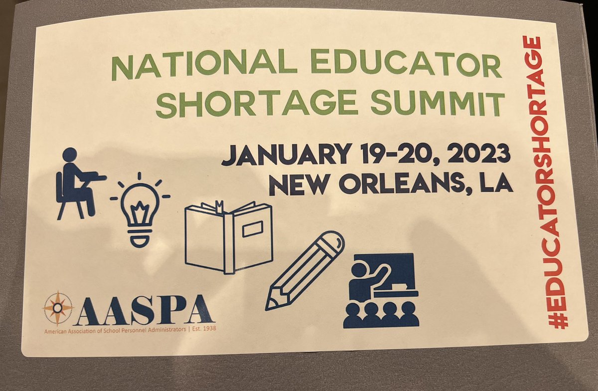 Katherine Heynoski (@kateheynoski) on Twitter photo Ready to start digging into educator shortage challenges with a kick-off by <a href="/Coashjohnson/">Kelly Coash-Johnson</a>
#EducatorShortage Ready to start digging into educator shortage challenges with a kick-off by <a href="/Coashjohnson/">Kelly Coash-Johnson</a>
#EducatorShortage