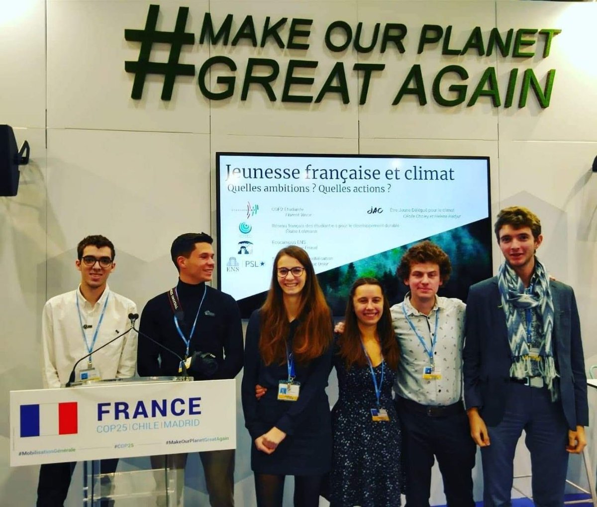 Get to know us!

Our Co-Founder, Raquel, was present at the COP25 in Madrid.

Each year @GrenobleINP engineering students are sent to the conference as observers but also to participate in climate debates and do interviews. 

The COP28 conference will be taking place in... Dubai