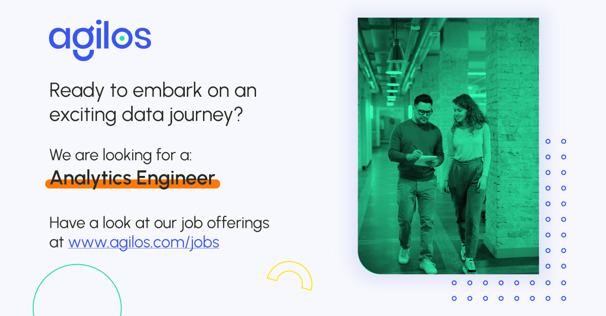 agilossolutions's tweet image. 𝐀𝐠𝐢𝐥𝐨𝐬 𝐢𝐬 𝐥𝐨𝐨𝐤𝐢𝐧𝐠 𝐟𝐨𝐫 𝐚 𝐀𝐧𝐚𝐥𝐲𝐭𝐢𝐜𝐬 𝐄𝐧𝐠𝐢𝐧𝐞𝐞𝐫! Read the full job description here 👉 agilos.com/jobs/analytics…
